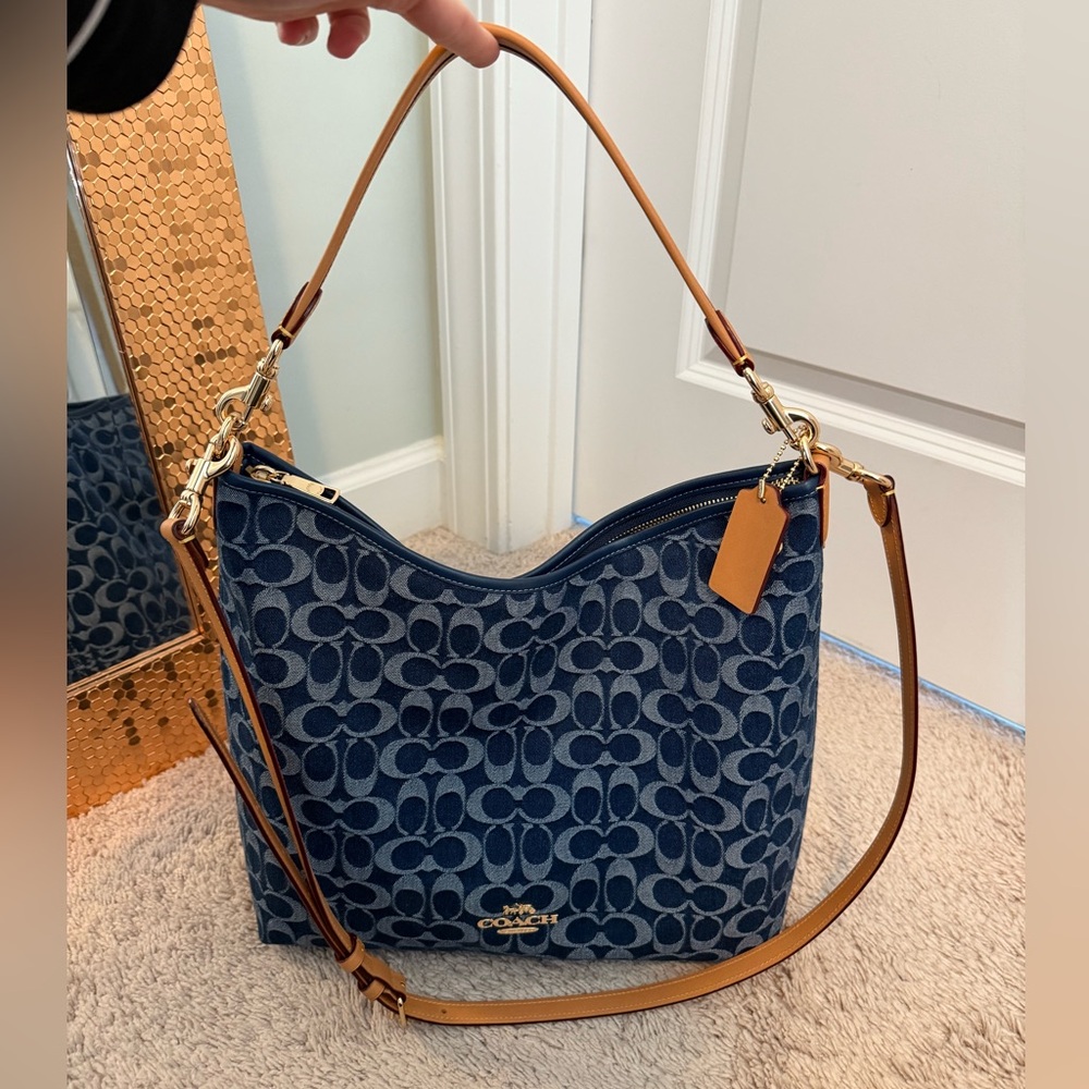 Coach Large Laurel in Denim - Picture 2 of 12